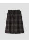 Back Vent Skirt Khaki / Brown | Women Margaret Howell Skirts