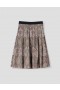 Contrast Waistband Skirt Petrol / Sand / Pink | Women Margaret Howell Skirts