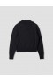 Cross Neck Polo Jumper Black | Women Margaret Howell Knitwear