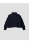 English Rib Funnel Neck Jumper Navy | Women Margaret Howell Knitwear