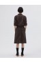 Mhl. Cinch Back Skirt Dark Brown | Women Margaret Howell Skirts