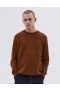 Mhl. Wide Neck Sweatshirt Tobacco | Men Margaret Howell Knitwear