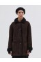 Shearling Car Coat Black / Brown | Women Margaret Howell Jackets & Coats