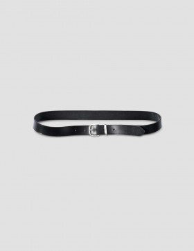 Classic Silver Buckle Belt Black | Women/Men Margaret Howell Belts