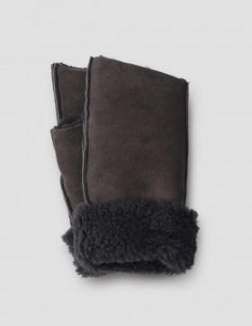 Fingerless Gloves Black / Ebony | Women/Men Margaret Howell Gloves