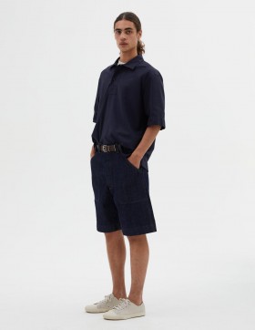Mhl. Carpenters Short Indigo | Men Margaret Howell Trousers