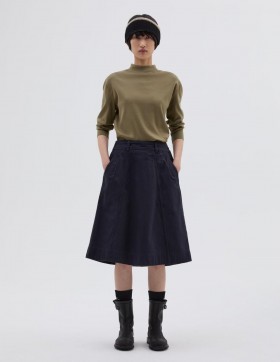 Mhl. Panelled Scout Skirt Ink | Women Margaret Howell Skirts