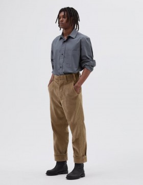 Mhl. Wide Waistband Trouser Putty | Men Margaret Howell Trousers
