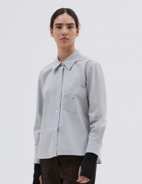 Monogram Shirt Faded Grey | Women Margaret Howell Shirts