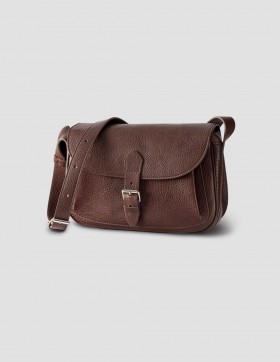 Pleat Pocket Satchel Brown | Women Margaret Howell Bags
