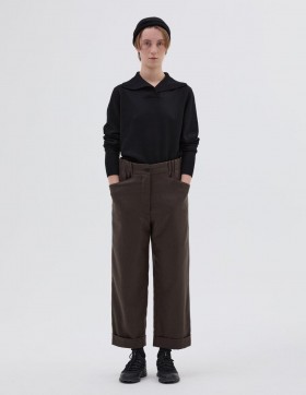 Relaxed Crop Trouser Tobacco | Women Margaret Howell Trousers
