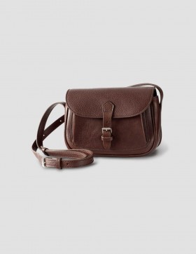 Small Pleat Pocket Satchel Brown | Women Margaret Howell Bags
