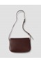  Bolsa Satchel com Bolso e Pregas Marrom | Bolsas Femininas Margaret Howell