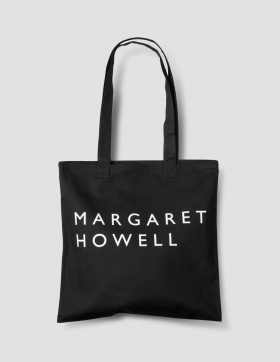  Bolsa com Logo Preta | Bolsas Margaret Howell Femininas/Masculinas