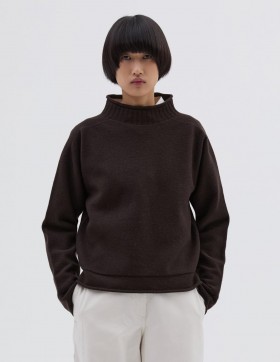  Mhl. Mogno Guernsey Feltrado | Malhas Femininas Margaret Howell