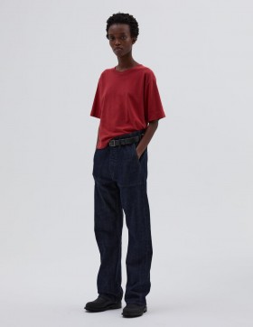  Calça Jean Indigo Mhl. Worker | Calças Margaret Howell para mulher