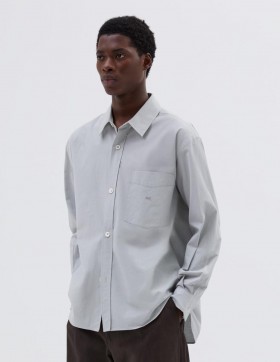  Camisa Monogramada Cinza Desbotado | Camisas Masculinas Margaret Howell