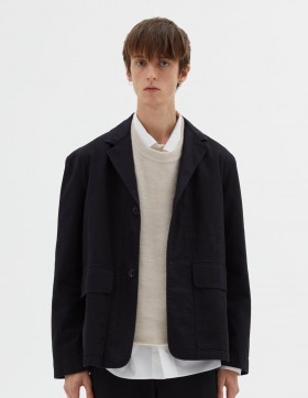 Blazer Póca Flap Mhl. Indigo | Seaicéid & Cótaí Margaret Howell d'Fhir