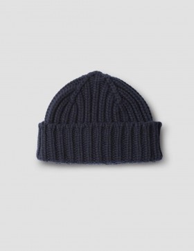  Berretto a coste spesse blu navy | Cappelli Margaret Howell da donna/uomo