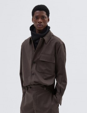  Camicia con tasca a patta color tabacco | Camicie da uomo Margaret Howell