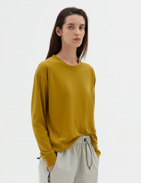 Maglia da allenamento a maniche lunghe Mizuno Turmeric | Abbigliamento sportivo Margaret Howell da donna