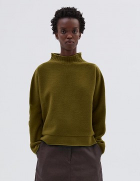  Mhl. Tovet Guernsey Fresh Olive | Dame Margaret Howell Strikkevarer