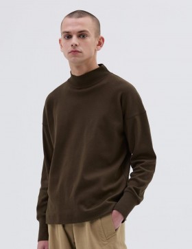  Mhl. Mock Neck Thermal Bark | Muškarci Margaret Howell Sportswear