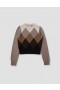  Ombre Argyle Tröja Mocha | Dam Margaret Howell Stickat