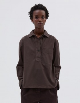  Mhl. Big Pocket Swing Shirt Carob | Dam Margaret Howell Skjortor