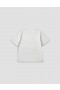  MHL. Abstrakt Stribet T-shirt Off White | Dame Margaret Howell Sportstøj