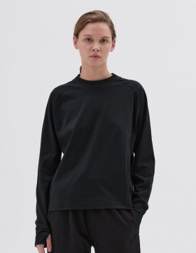  Mizuno Letvægts Sweatshirt Sort | Dame Margaret Howell Sportstøj
