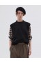 Boxy Crew Neck Slipover Zwart | Dames Margaret Howell Knitwear