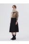  Flat Front Kilt Zwart | Dames Margaret Howell Rokken