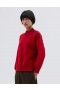  Mhl. Chunky Button Neck Sweater Sport Rood | Dames Margaret Howell Knitwear