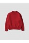  Mhl. Chunky Button Neck Sweater Sport Rood | Dames Margaret Howell Knitwear