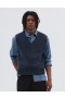  Mhl. Chunky Ribbed Slipover Uniform Blauw | Heren Margaret Howell Knitwear
