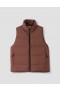  Mizuno High Neck Gilet Rust | Dames Margaret Howell Jassen & Mantels