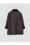  Shearling Car Coat Zwart / Bruin | Dames Margaret Howell Jassen & Mantels