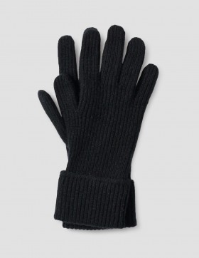  Manchet Rib Handschoen Zwart | Dames/Heren Margaret Howell Handschoenen