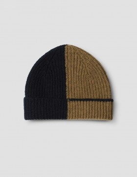  Mhl. Colour Block Hoed Zwart / Mosterd | Dames/Heren Margaret Howell Hoeden