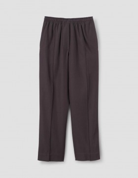 Relaxed Pintuck Broek Teak | Dames Margaret Howell Broek