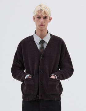  Boxed Cardigan Eebenpuu | Miesten Margaret Howell Neuleet