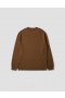  Sweat-shirt à col large Mhl. couleur tabac | Tricots Margaret Howell pour hommes