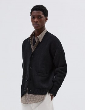  Gilet carré noir | Tricots pour homme Margaret Howell