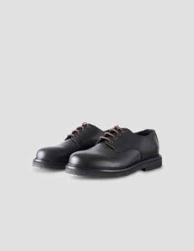  Derby noir à bords francs | Chaussures homme Margaret Howell