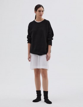  Pull de nuit sans coutures noir | Vêtements de nuit femme Margaret Howell