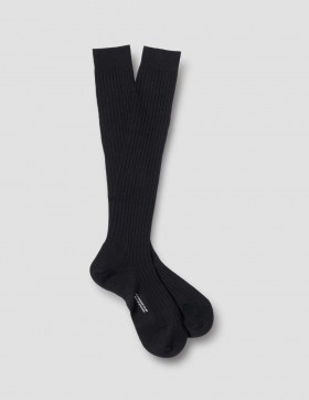  Lange Rippsocken, schwarz | Damen-Socken von Margaret Howell