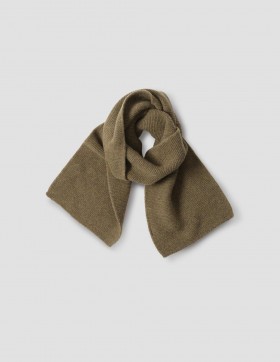  Purl Stitch Schal Khaki / Tabakfarbener Twist | Damen-/Herrenschals von Margaret Howell